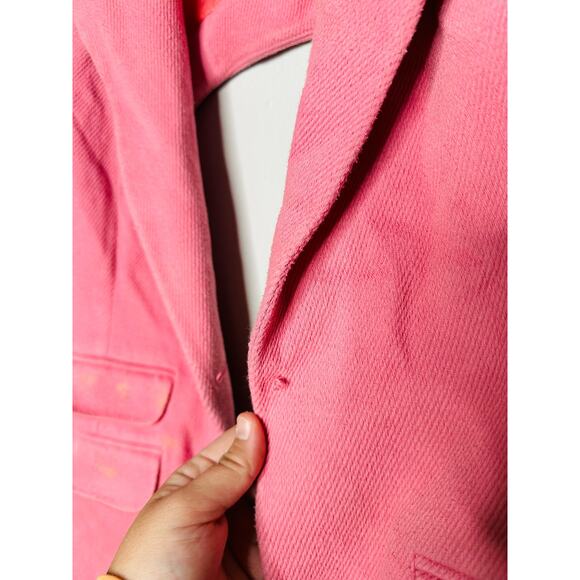 THEBE MAGUGU Bubblegum Pink Backless Single-Breasted Blazer Size XS - Picture 6 of 11